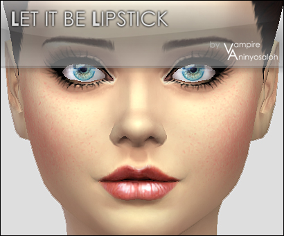  Mod The Sims: Let It Be Lipstick 7 colors by Vampire aninyosaloh