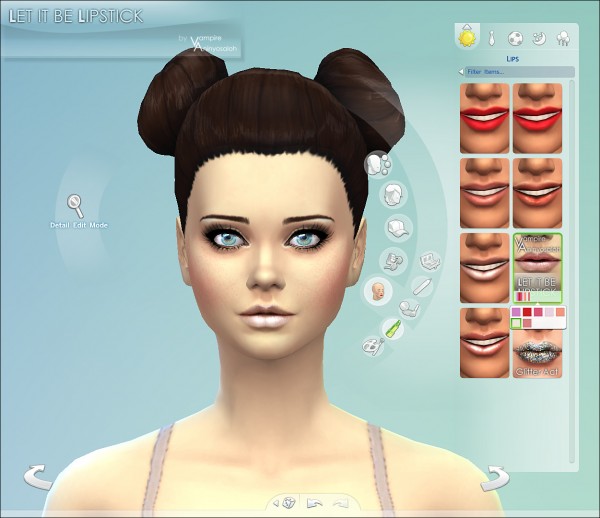  Mod The Sims: Let It Be Lipstick 7 colors by Vampire aninyosaloh