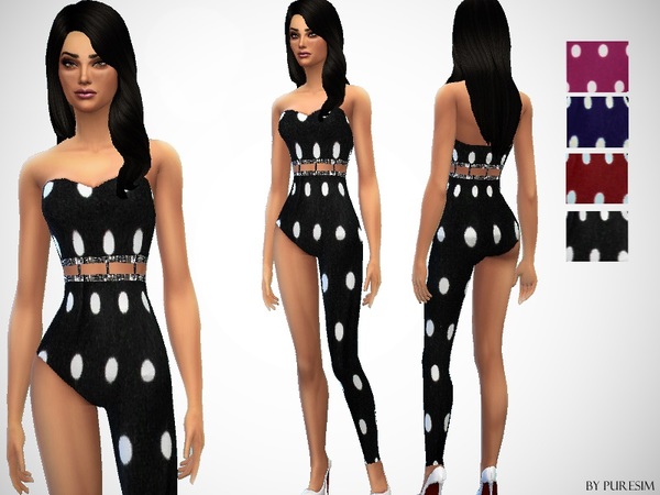  The Sims Resource: Polka Dot Outfit by PureSim