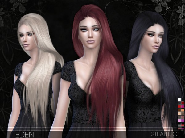 The Sims Resource: Eden hairstyle by Stealthic