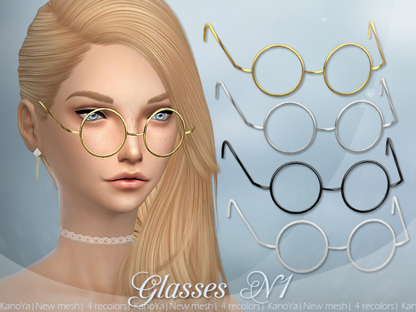  The Sims Resource: Glasses N1 by KanoYa