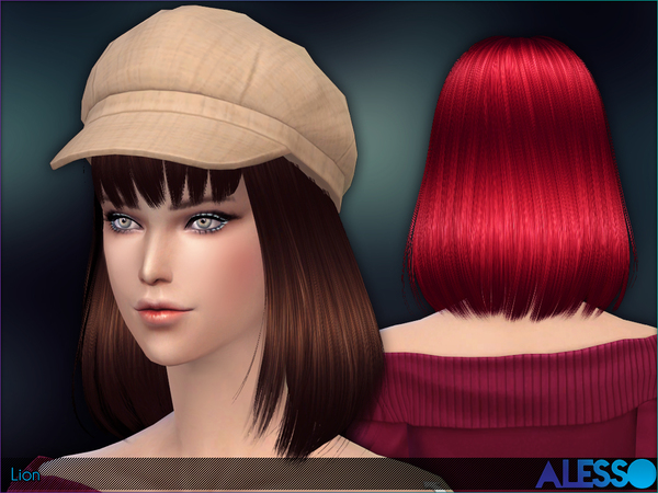  The Sims Resource: Lion hair by Alesso