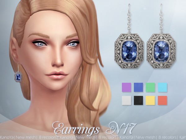 The Sims Resource: Earrings N17 by KanoYA