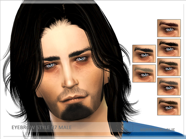 The Sims Resource: Eyebrow Style 07 by Serpentogue