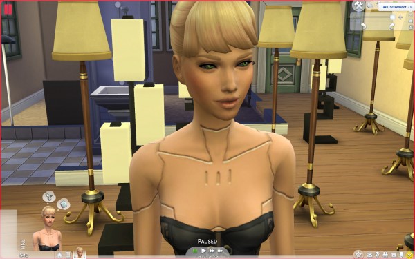  Mod The Sims: Cyborg Contact Lenses by KisaFayd