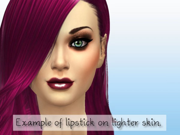  The Sims Resource: Lipstick Junkie Default Lipstick Collection by fortunecookie1