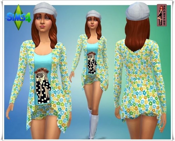  Annett`s Sims 4 Welt: Suit Happy Girl by Annett Sims 4 Welt