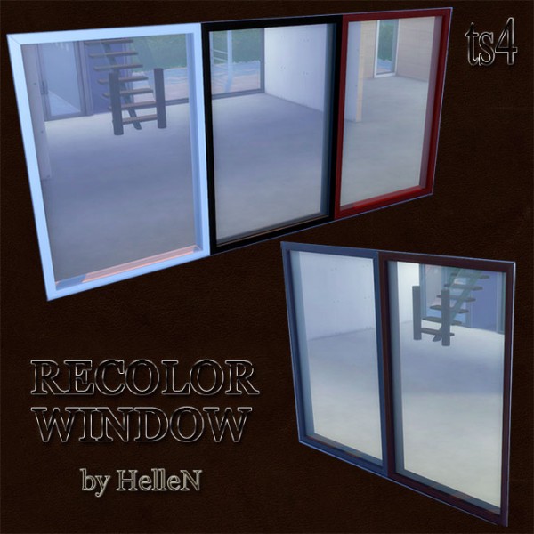  Sims Creativ: Window large recolor by HelleN