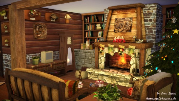  Frau Engel: Christmas Log Cabin