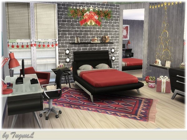  The Sims Resource: S4 Christmas House 2015 by TugmeL