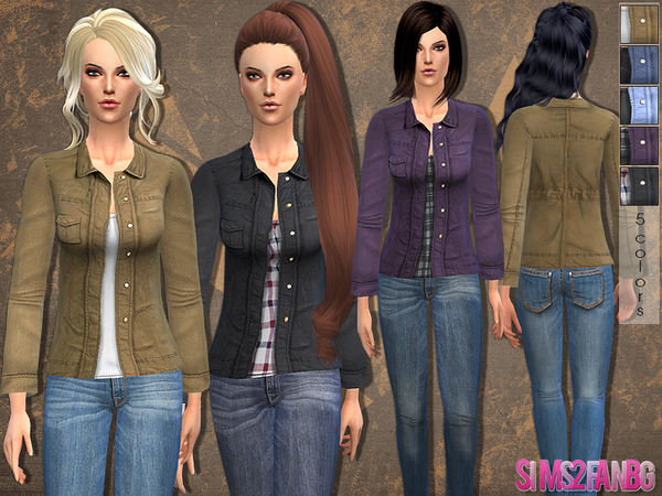  The Sims Resource: Casual jacket by Sims2fanbg
