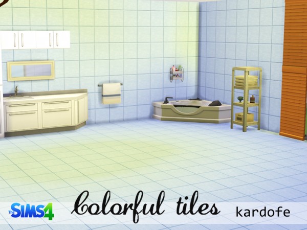  The Sims Resource: Colorful tiles by Kardofe