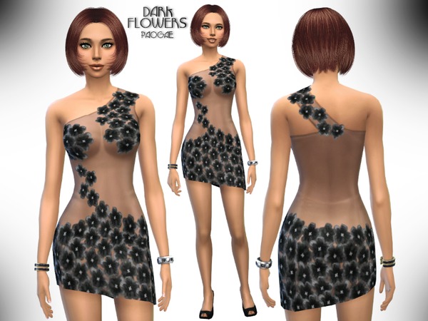  The Sims Resource: DarkFlowers by Paogae