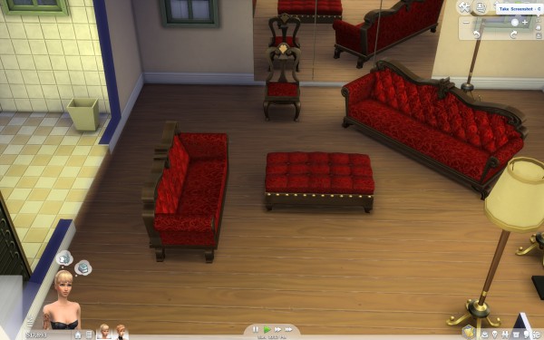  Mod The Sims: Gothic Thistle Furniture Set by KisaFayd