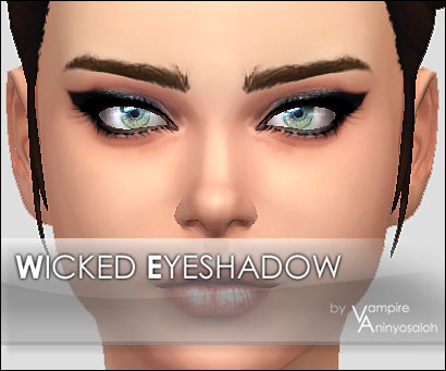  Mod The Sims: Wicked Eyeshadow  7 colors  by Vampire aninyosaloh