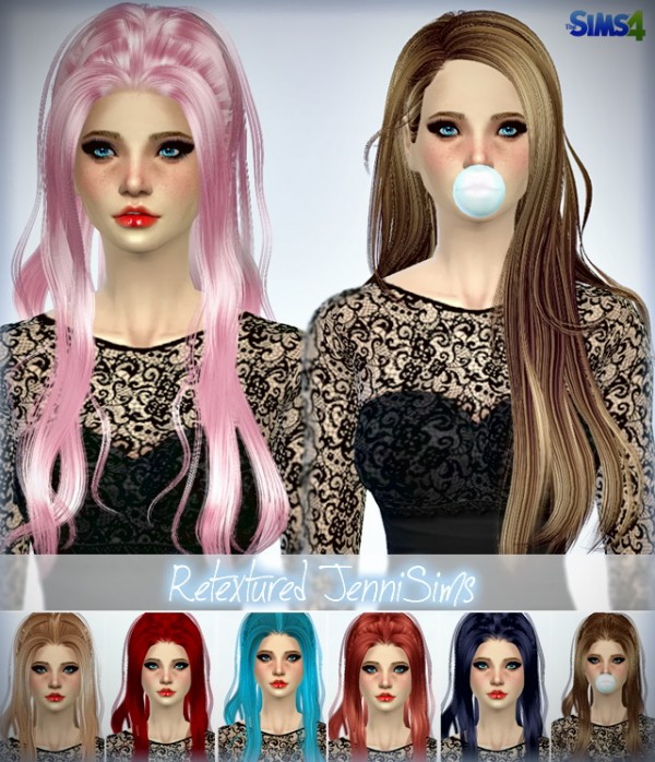  Jenni Sims: Peggy hair converted for the Sims 4 and Elasims Retextured