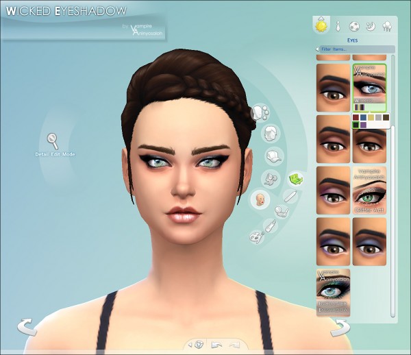  Mod The Sims: Wicked Eyeshadow  7 colors  by Vampire aninyosaloh