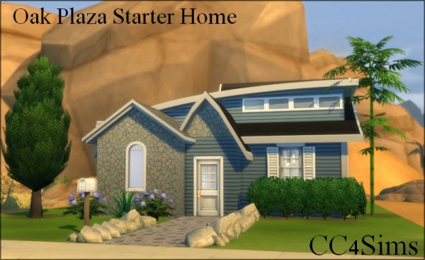  CC4Sims: Oak Plaza Starter Home