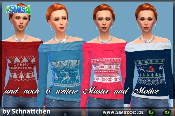  Blackys Sims 4 Zoo: Sweater by Schnattchen