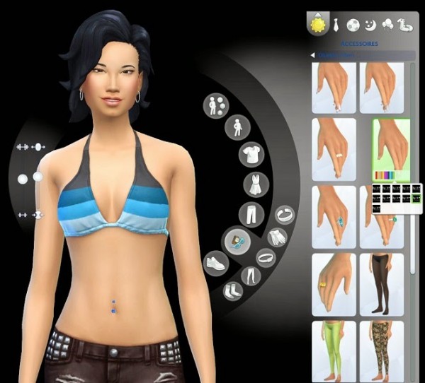 19 Sims 4 Blog: Belly button piercing