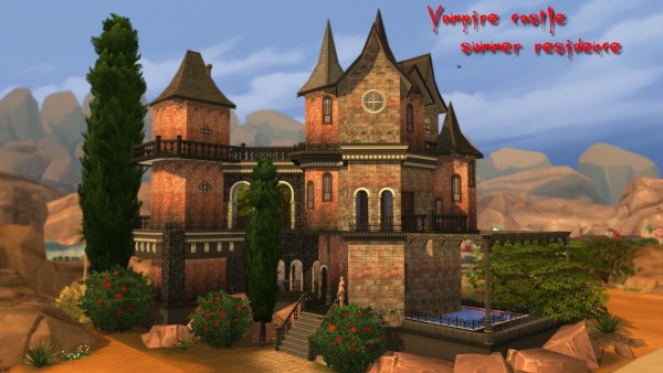  Mod The Sims: Vampire castle  summer residence by Aya20