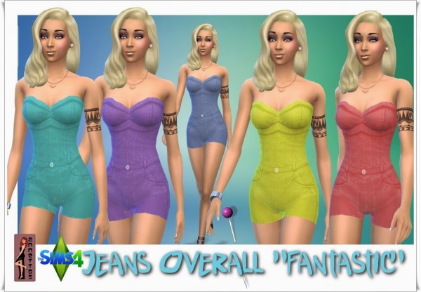  Annett`s Sims 4 Welt: Jeans Overall Fantastic