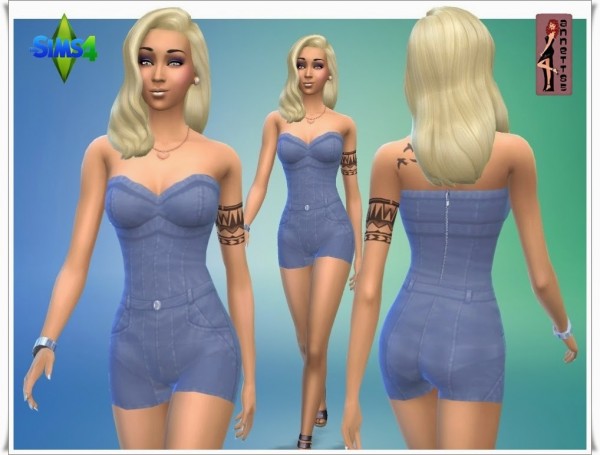  Annett`s Sims 4 Welt: Jeans Overall Fantastic