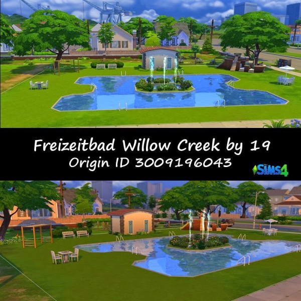  19 Sims 4 Blog: Leisure pool Willow Creek