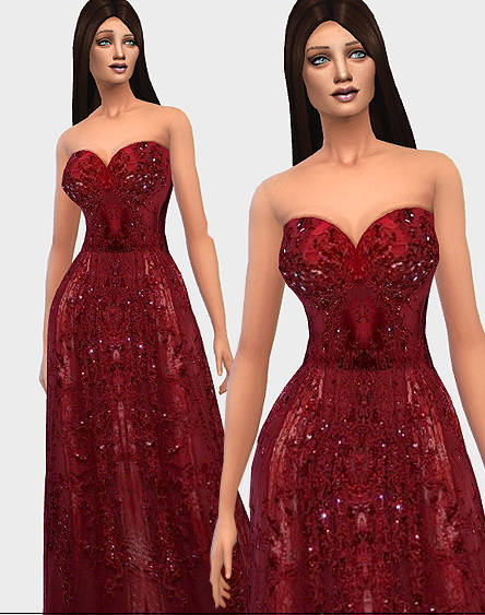  Ecoast: Red dress inspired by Elie Saab