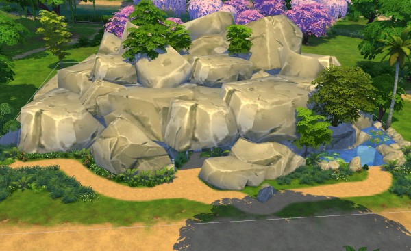  Mod The Sims: Secret cliff residence by erfadk