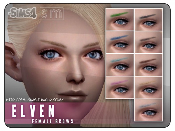  The Sims Resource: Female Brows by Screaming Mustard