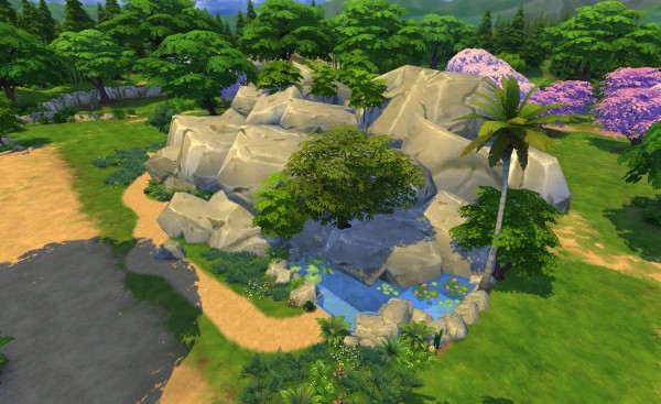  Mod The Sims: Secret cliff residence by erfadk