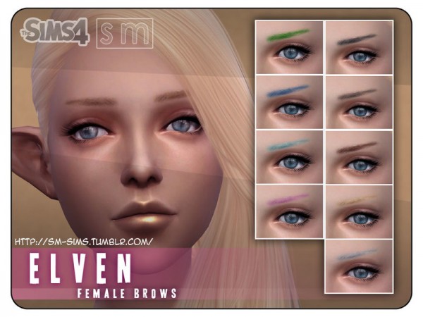  The Sims Resource: Female Brows by Screaming Mustard