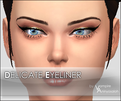  Mod The Sims: Delicate Eyeliner by Vampire aninyosaloh