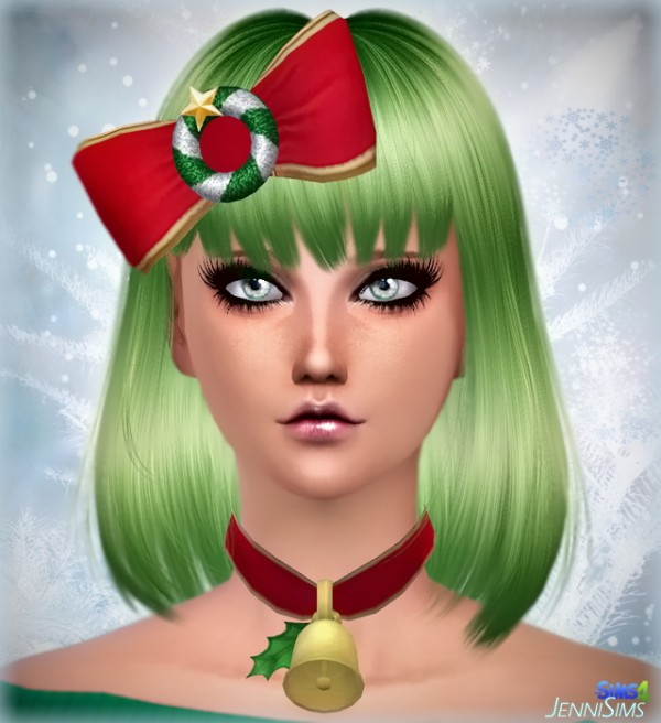  Jenni Sims: Necklace Bell Xmas bow christmas