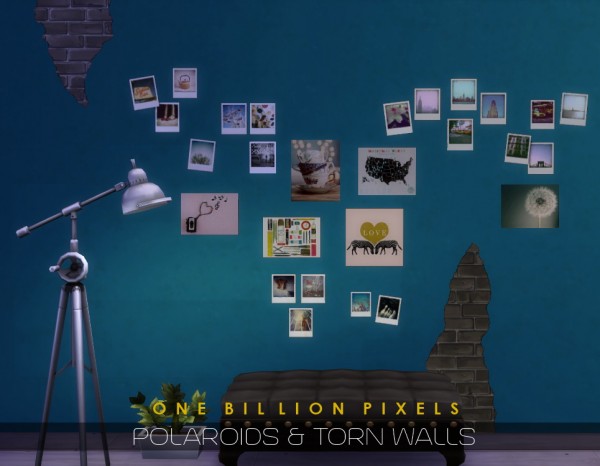  One Billion Pixels: Polaroids & Torn Walls