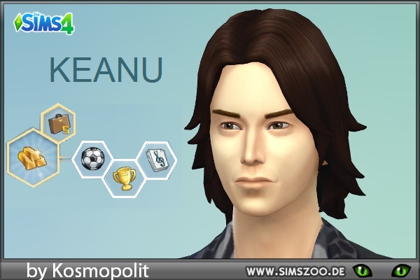  Blackys Sims 4 Zoo: Keanu male sims model by Kosmopolit