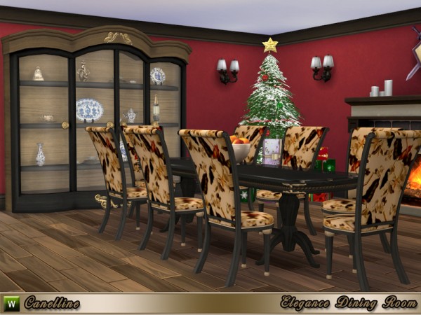  The Sims Resource: Elegance Dining Room by Canelline