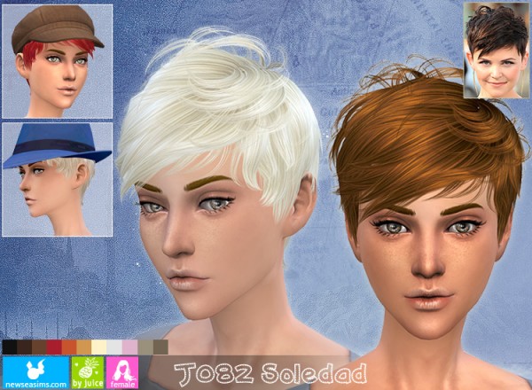  NewSea: J082 Soledad hairstyle for female