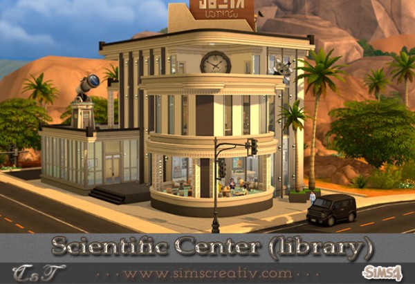  Sims Creativ: Scientific Center (library) by Tanitas8