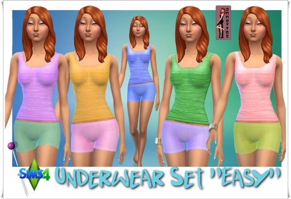  Annett`s Sims 4 Welt: Underwear Set Easy