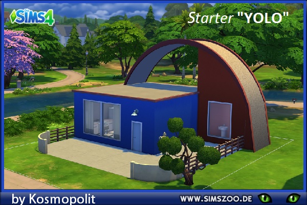  Blackys Sims 4 Zoo: Starter house by Yolo