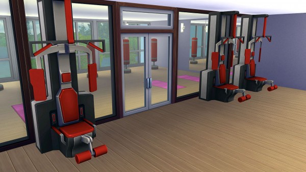  Mod The Sims: Fancy Cuboid (Gym) by egureh