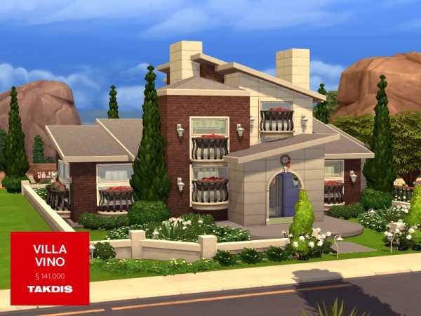  The Sims Resource: Villa Vino residential house by Takdis