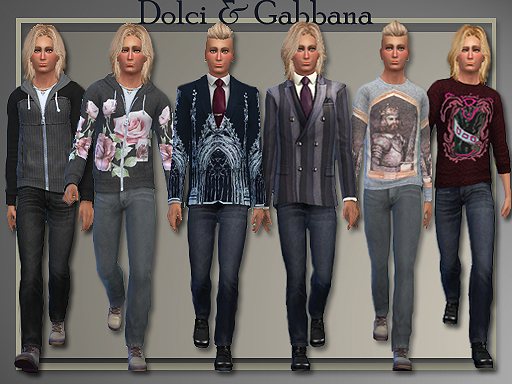 All About Style: Dolci & Gabbana Male Separates 2014 • Sims 4 Downloads