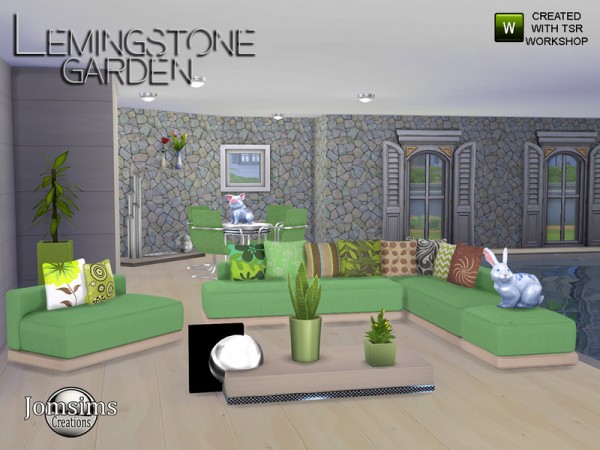  The Sims Resource: Lemingstone Modern Garden by JomSims