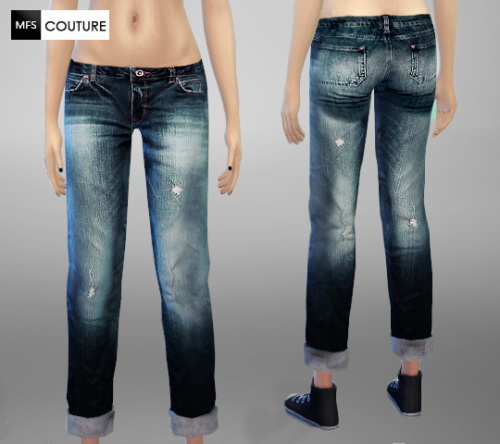 MissFortune Sims: Low Waist Jeans