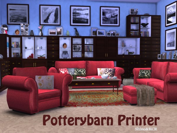  The Sims Resource: Printer Livingroom by ShinoKCR