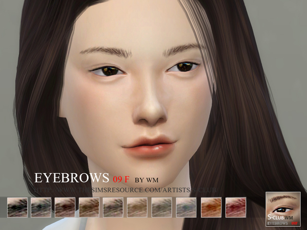  The Sims Resource: Eyebrows 09 by S Club