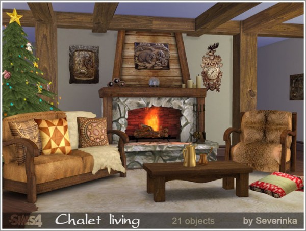  Sims by Severinka: Chalet living